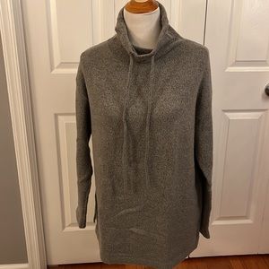 Staccato gray cowl neck sweater, sz L